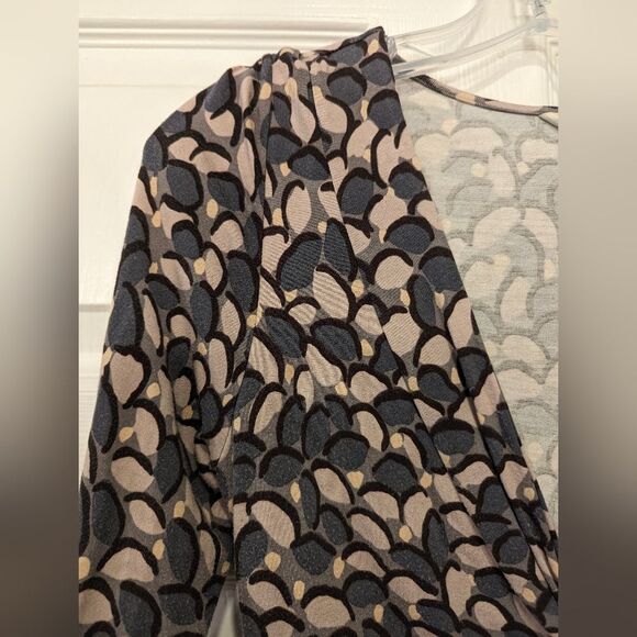 Boden Jersey Twist knot gray long sleeve midi stretch Dress Womens size 10R - Picture 8 of 8